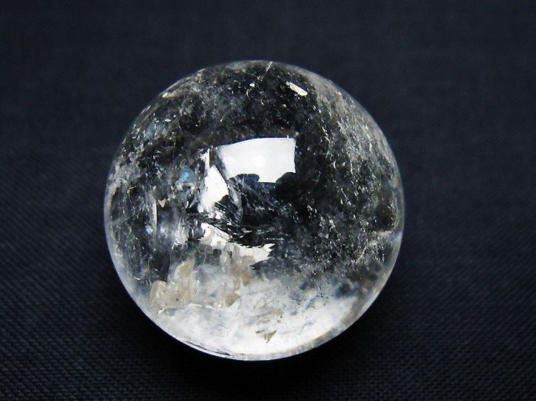 ヒマラヤ水晶丸玉 25mm [t91-9168] 1枚目