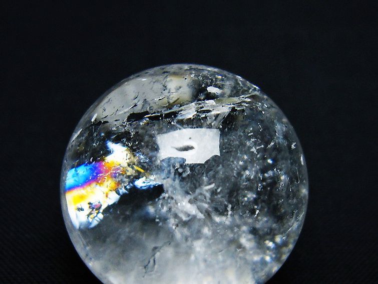 ヒマラヤ水晶丸玉 28mm [t91-9176] 2枚目