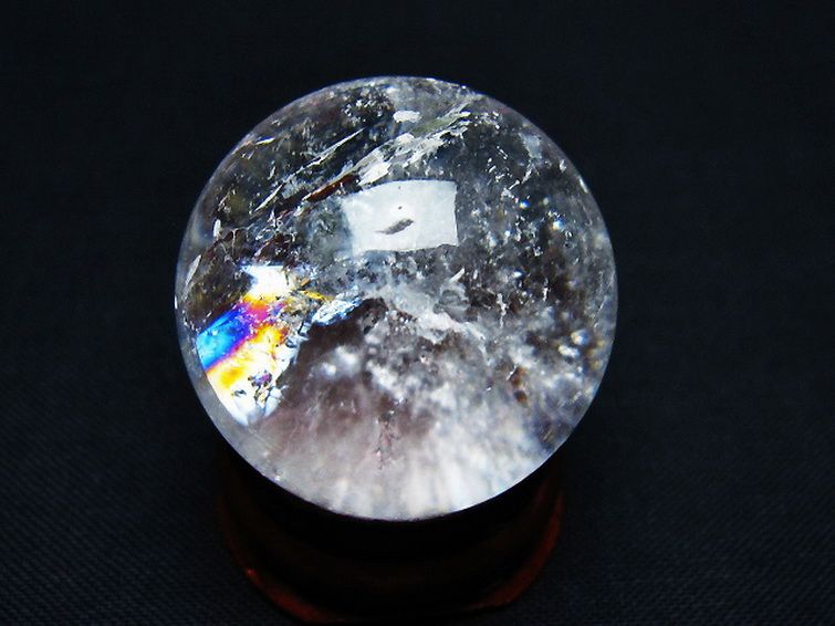 ヒマラヤ水晶丸玉 28mm [t91-9176] 3枚目