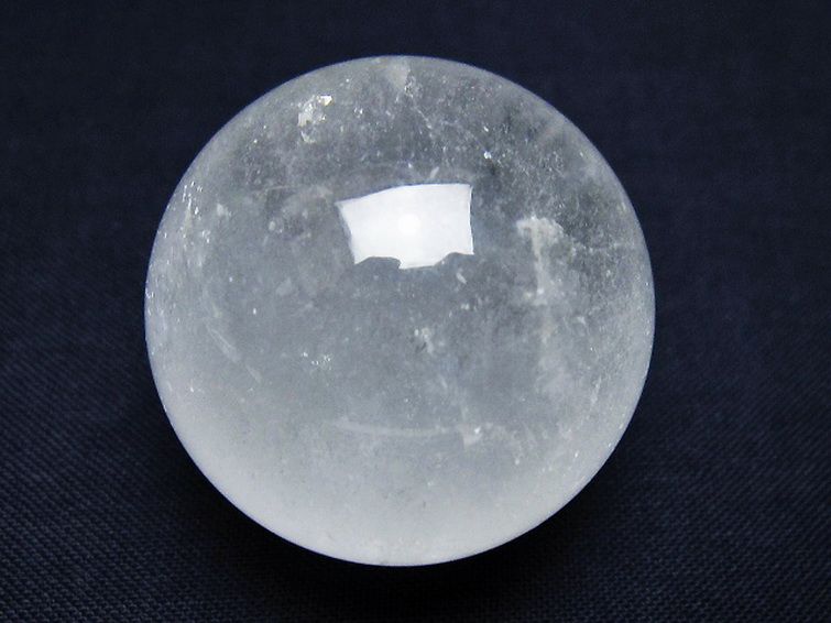 ヒマラヤ水晶丸玉 34mm [t91-9191] 1枚目