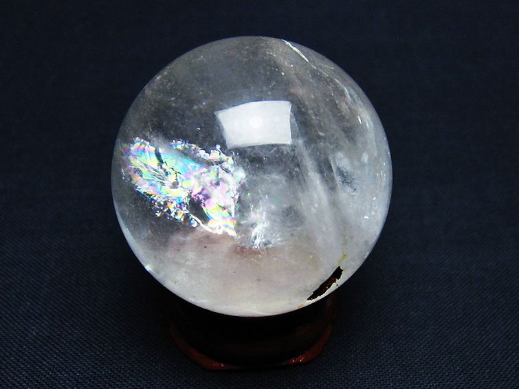 ヒマラヤ水晶丸玉 35mm [t91-9236] 3枚目