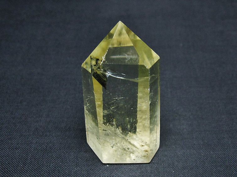 虹入りシトリン水晶六角柱[T98-2359] 1枚目