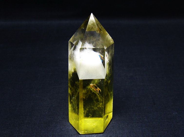 シトリン水晶スーパーファントム六角柱 [t98-2377] 1枚目