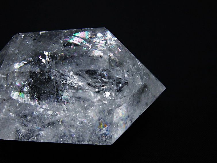 虹入りヒマラヤ水晶ダブルポイント [t98-2507] 2枚目