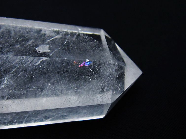 虹入りヒマラヤ水晶ダブルポイント [t98-2514] 2枚目