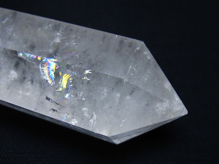 虹入りヒマラヤ水晶ダブルポイント [t98-2519] 2枚目