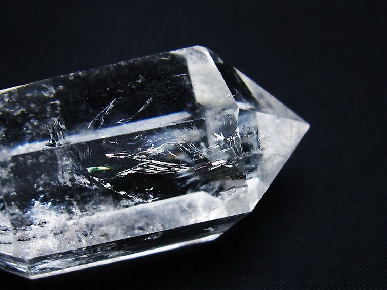 虹入りヒマラヤ水晶ダブルポイント [t98-2613] 2枚目