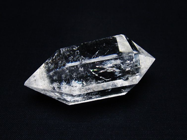 虹入りヒマラヤ水晶ダブルポイント [t98-2613] 3枚目