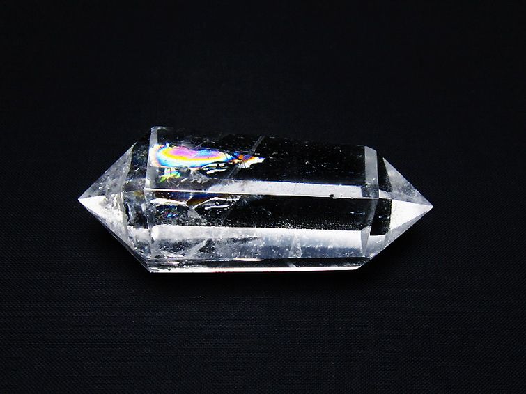虹入りヒマラヤ水晶ダブルポイント [t98-2669] 3枚目
