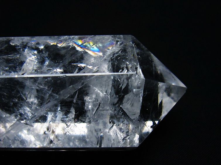 虹入りヒマラヤ水晶ダブルポイント [t98-2678] 2枚目