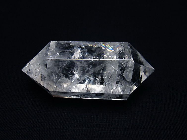 虹入りヒマラヤ水晶ダブルポイント [t98-2678] 3枚目