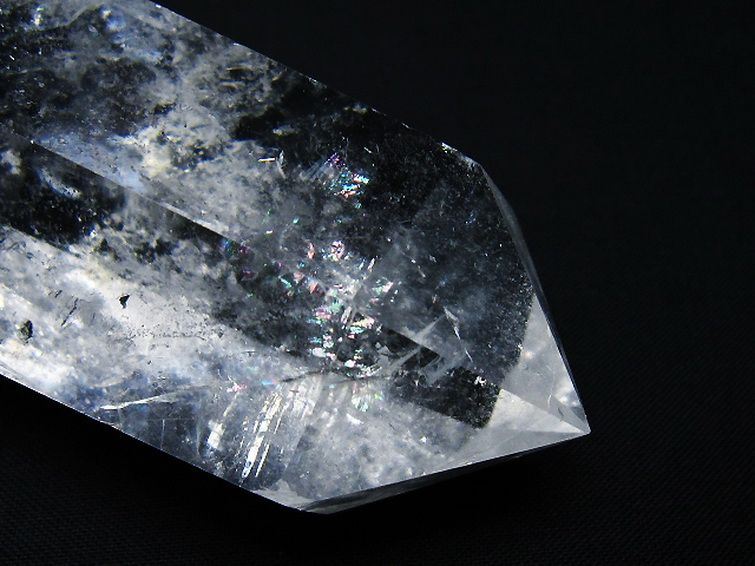 虹入りヒマラヤ水晶ダブルポイント [t98-2684] 2枚目