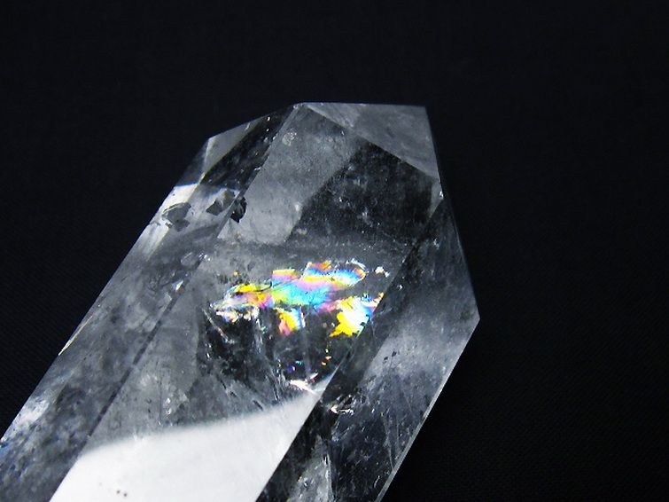 虹入りヒマラヤ水晶ダブルポイント [t98-2694] 2枚目