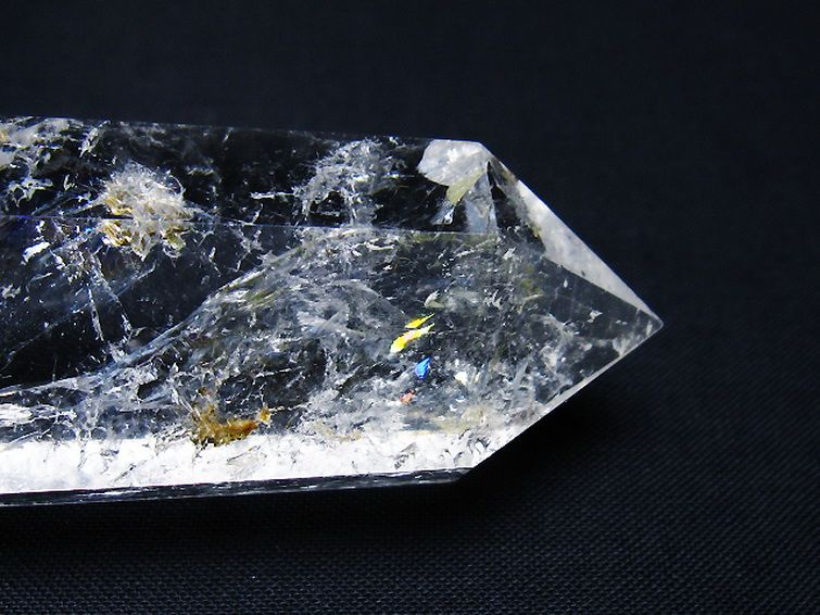 虹入りヒマラヤ水晶ダブルポイント [t98-2729] 2枚目