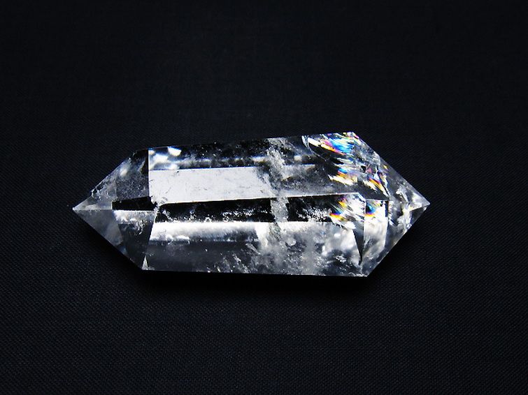 虹入りヒマラヤ水晶ダブルポイント [t98-2747] 3枚目